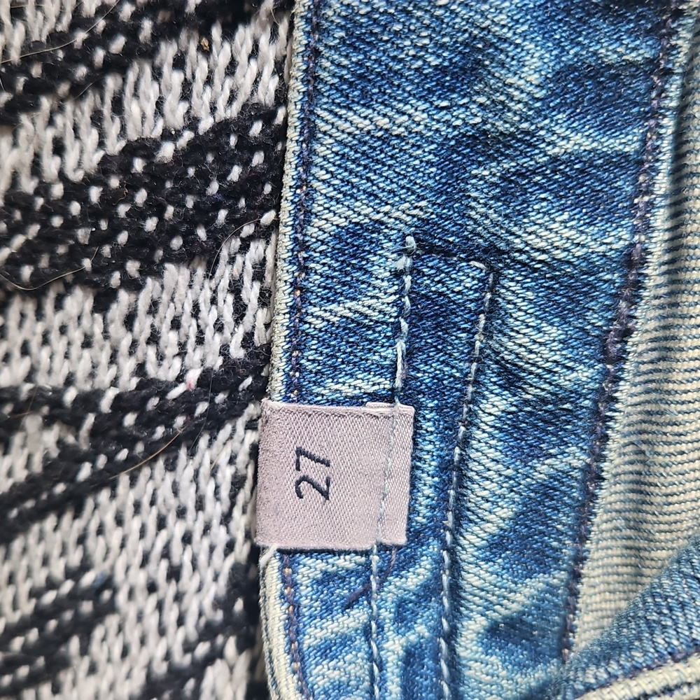 Women's Citizen Of Humanity Blue Distressed Jeans - Picture 4 of 6